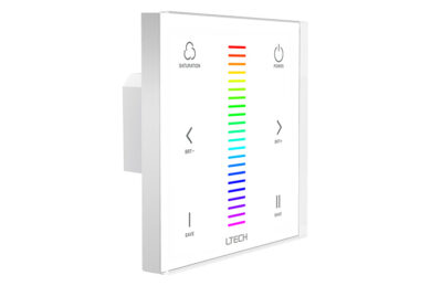 Dotykový jednozónový ovladač RGB na stěnu RF+DMX512  (3204000383)