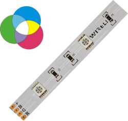 RGB LED pásek 5050  30 WIRELI 7,2W 0,6A 12V - RGB LED pásek s velkou roztečí LED.
