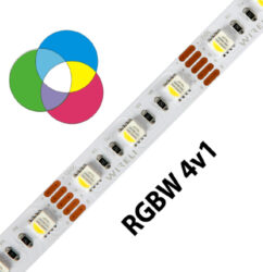 RGBW LED pásek 5050  60 WIRELI 19,2W 1,6A 12V - Unikátní RGB-W pásek 4v1 na 12V