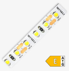 LED pásek 3528  96 WIRELI SW 770lm 7,68W 0,64A (extra studená) - LED pásek malého výkonu se zvýšeným počtem LED s extrémně studenou barvou světla.