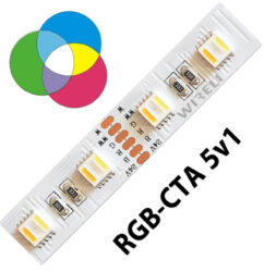 RGB-CTA LED pásek 5050  60 WIRELI 24W 1A 24V - Umouje libovoln nastaven barevn teploty svtla a intenzity svtla pomoc sofistikovanho CCT ovladae.