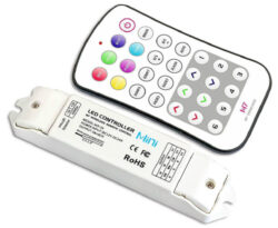 Tlačítkový dálkový ovladač RGB s přijímačem - Pro ovldn RGB psk