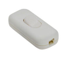 Vypínač šňůrový kolébkový, 230V, bílý - Vypínač pro všeobecné použití