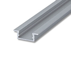 Profil WIRELI 02 ZAPUŠTĚNÁ stříbrný elox, 26x8x4000mm (metráž) - Hlinkov vkldan profil.