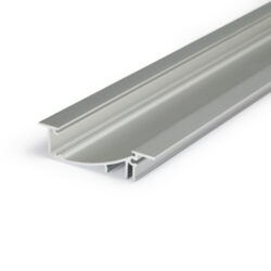 Profil WIRELI FLAT8 H/UX hliník surový, 2m (metráž) - Hlinkov LED profil s nepmm svcenm.