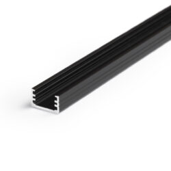 Profil WIRELI SLIM8 A/Z hliník černý elox, 2m (metráž) - Miniaturn LED hlinkov profil pro designov svcen.