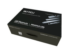 Vzorkový kufr s LED profily WIRELI 2022 - Vzorkový kufr s typizovanými hliníkovými profily k testování.