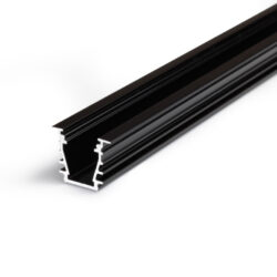 Profil WIRELI DEEP10 BC/UX černý elox, 2m (metráž) - Hlinkov LED osvtlovac profil s velkou zstavnou hloubkou pro vytvoen souvisl svteln linie.