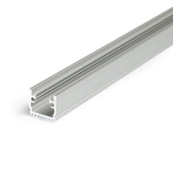 Profil WIRELI FLOOR12 K/U stříbrný elox, 2m (metráž) - Pochzn podlahov profil do obklad, dlaby nebo drky.