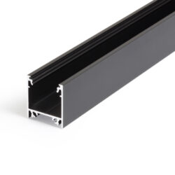 Profil WIRELI LINEA20 EF/TY černý elox, 2m (metráž) - Modern profil pro stropn liniov LED svtidla.